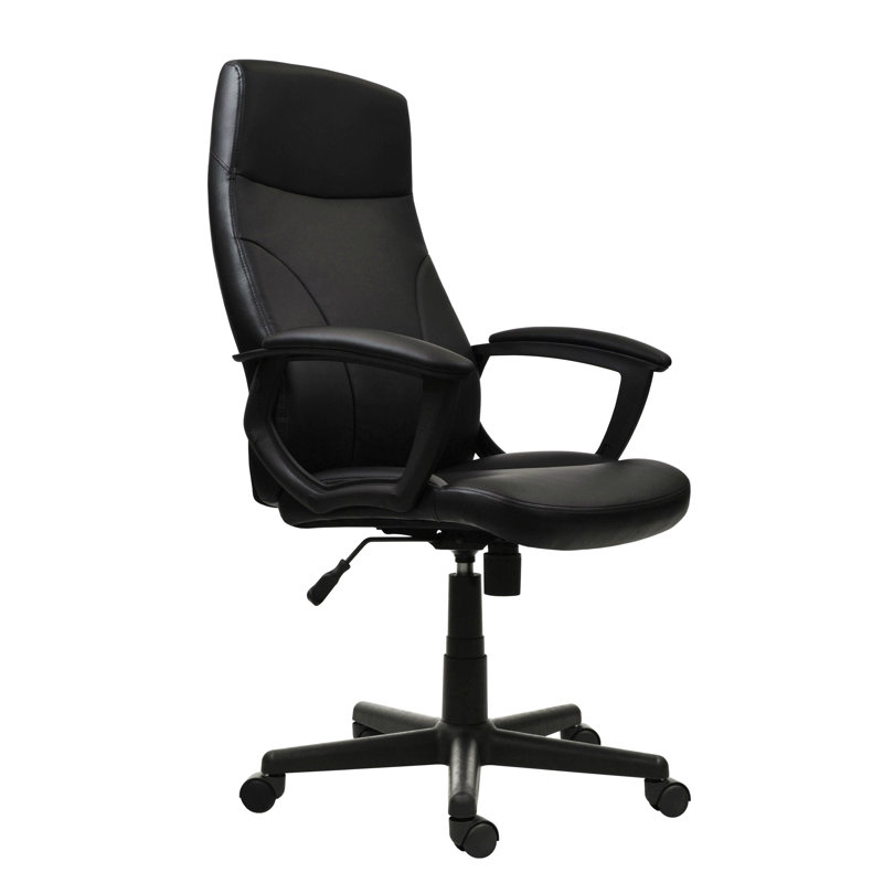 Fauteuil de direction à dossier moyen, noir