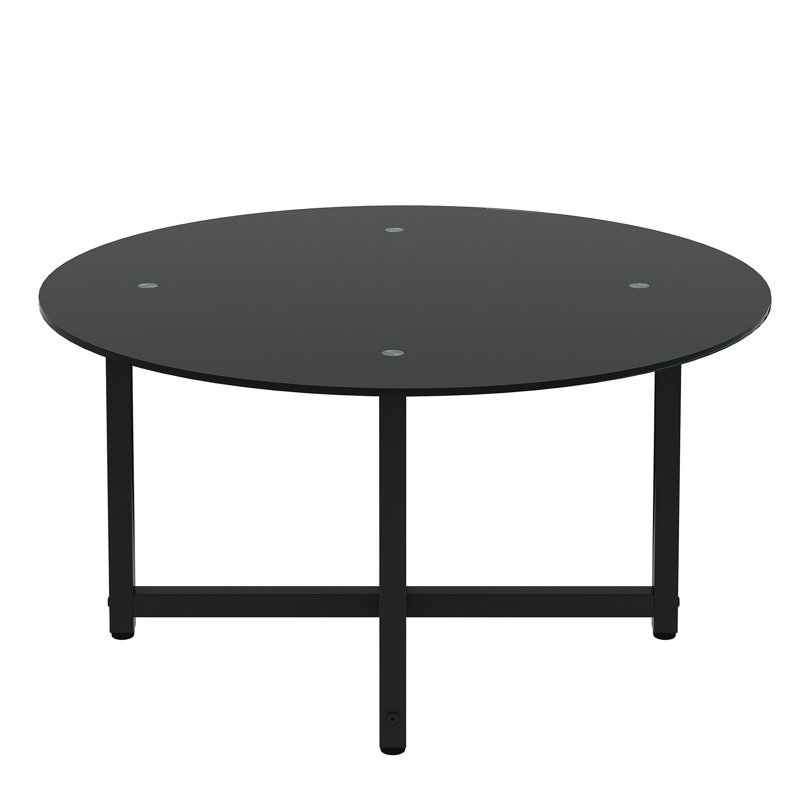 Round Coffee Table With Glass Table Top