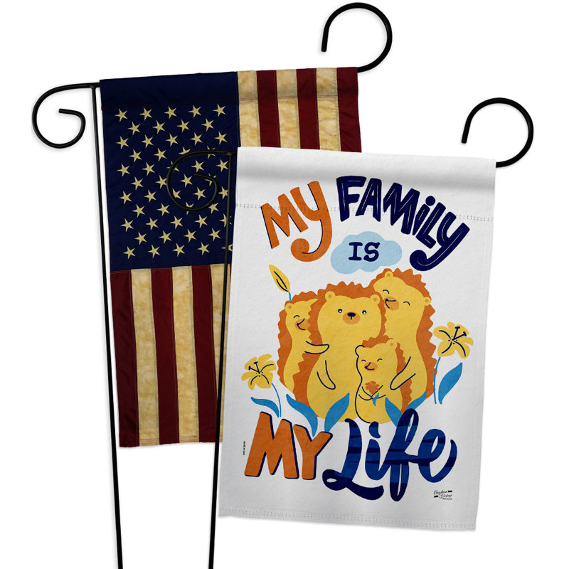 Drapeau de jardin en polyester / mélange 18,5 po x 13 po