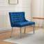 Banquette luxueuse en velours avec capitonnage fait à la main et design moderne Mid-Century, parfaite pour un repas élégant