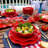 Perlette Red Set of 4 Salad Plate 9"