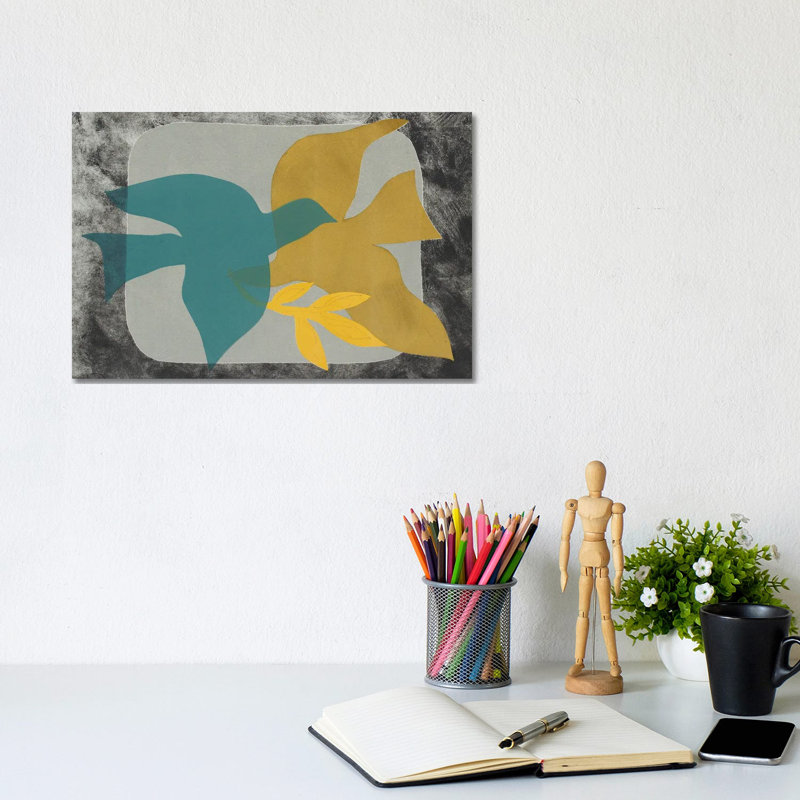 Dove Composition I 1 Piece Wall Art on Canvas, 20.32cm H x 30.48cm W