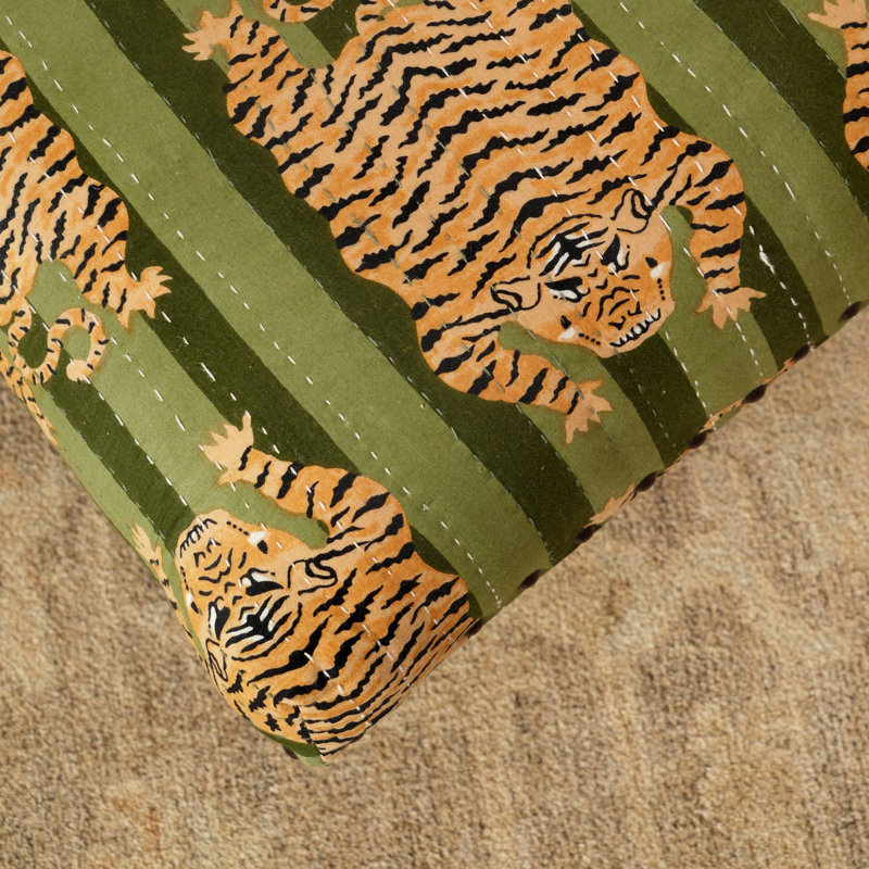 Tabouret d'appoint rembourré Tiger