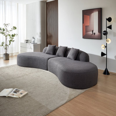 Modern Curved Sectional Sofa