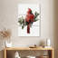Brampt cardinal avec neige I-108650419