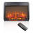 23 Inch Electric Fireplace Insert, Ultra Thin Heater With Log Set & Realistic Flame, Remote Control With Timer, Overheating Protection