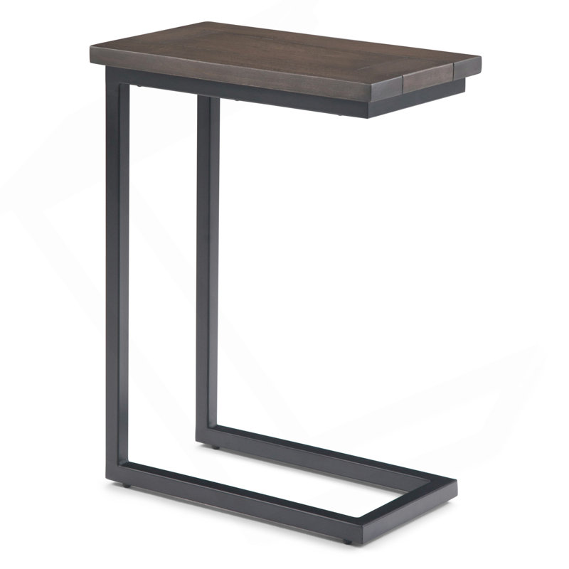 Skyler - Table d'appoint en C - Brun noyer