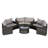 Half-Moon 11 Patio Furniture Assembly - Round With Tempered Glass Coffee Table , Washable Cushion Substances, Attribute Array Sectional Machine Contents, Character-40090433