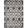 Bethlyn Ikat Ivory/Charcoal Area Rug