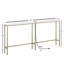 Console Table With Power Outlet,Modern Narrow Long Sofa Table Behind Couch,Skinny Entry Table With Metal Frame ,Classic-1303199058-1303199054-1303199055