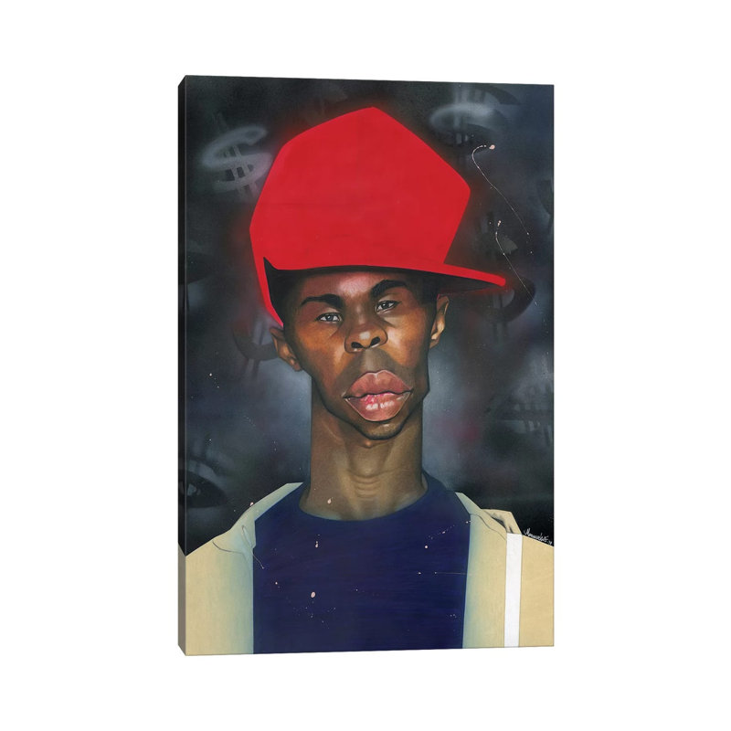 «Ace» par Manasseh Johnson - impression sur toile tendue, H 18 po x l 12 po x 1,5 po