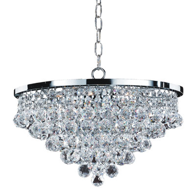 Lustre à niveaux unique et remarquable à 5 lumières Delisle