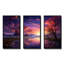 Pink Moon Sunrise Space Landscape I - Abstract Landscape Wall Art-1331220096-1331220103