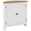 Armoire de coin en bois de chêne massif blanc / bois clair-1370913913