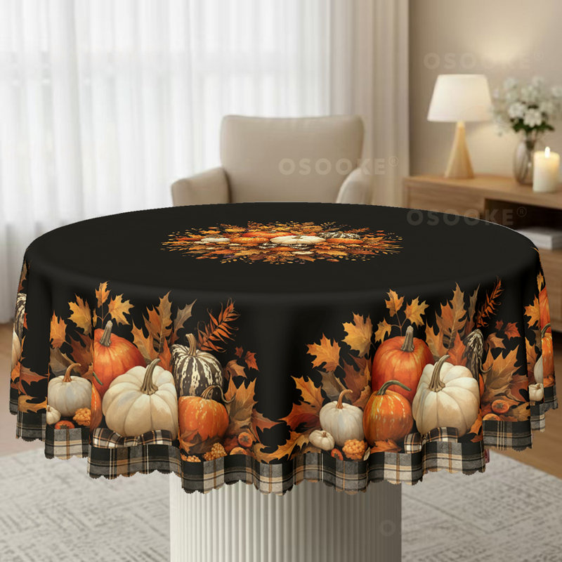 Nappe Rustic Fall, Round-60in