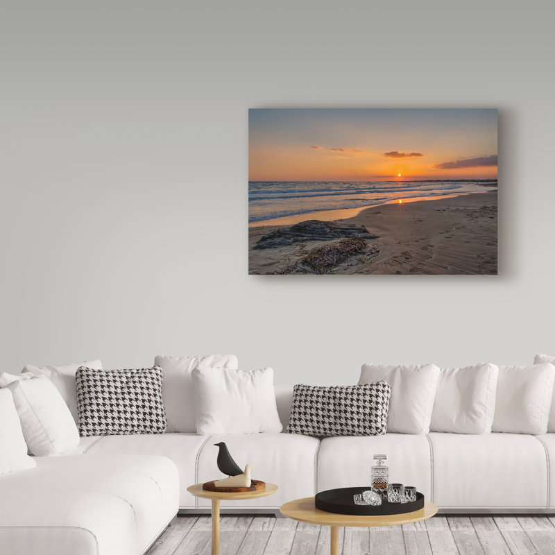 Dyara «Beach Sunset», reproduction de photo sur toile tendue, H 16 po x l 24 po x P 2 po