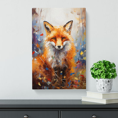 Fox Impressionism No.2 - Wrapped Canvas