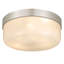Plafonnier encastré en nickel brossé 3 lumières Langford