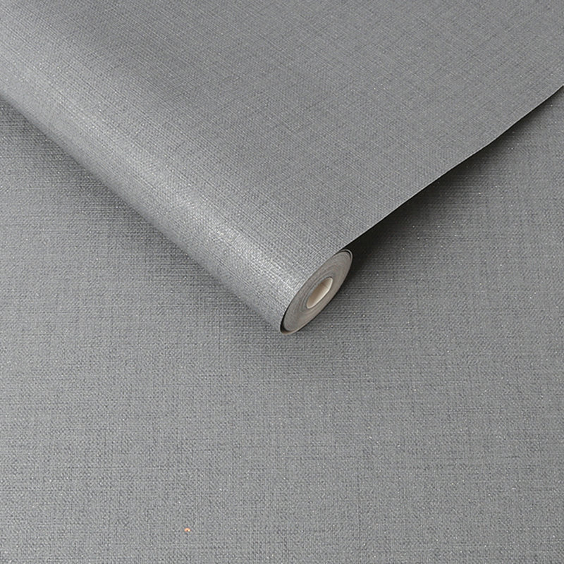 Superfresco Linen Glitter Plain Wallpaper, Dark Grey
