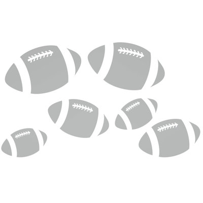Décalcomanie murale footballs
