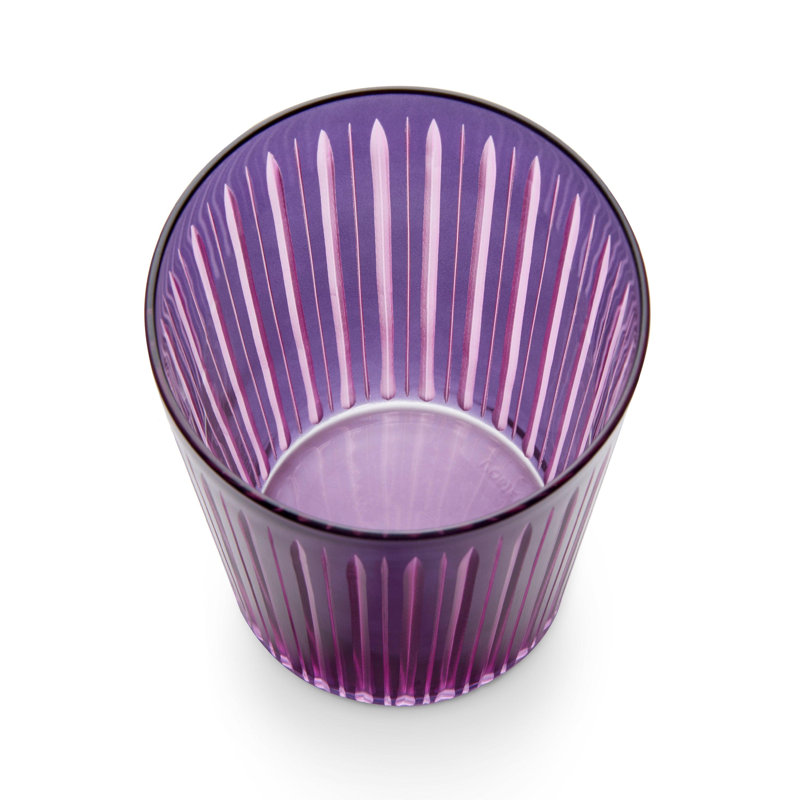 Prism Double Old Fashioned Glasses, Purple, 17 oz.