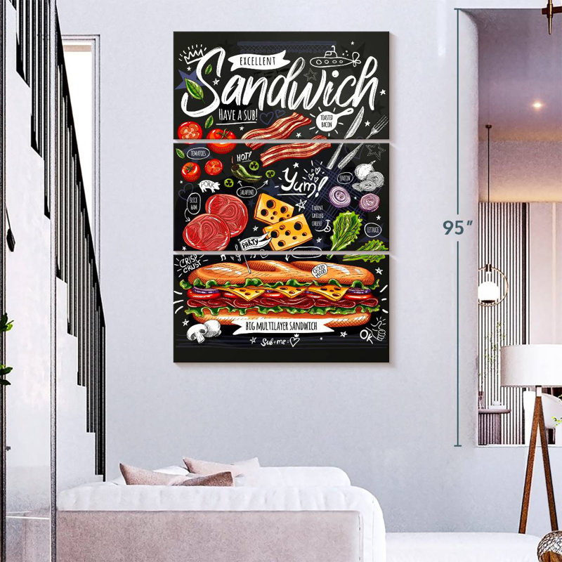 Yarlin Sandwich Poster, 74" H x 48" W