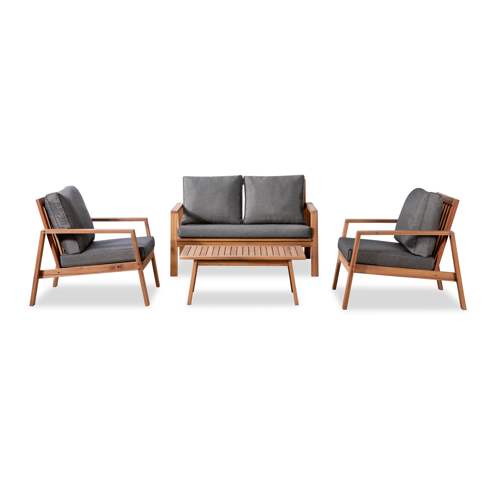 Davies 4-Person Acacia Patio Seating Group