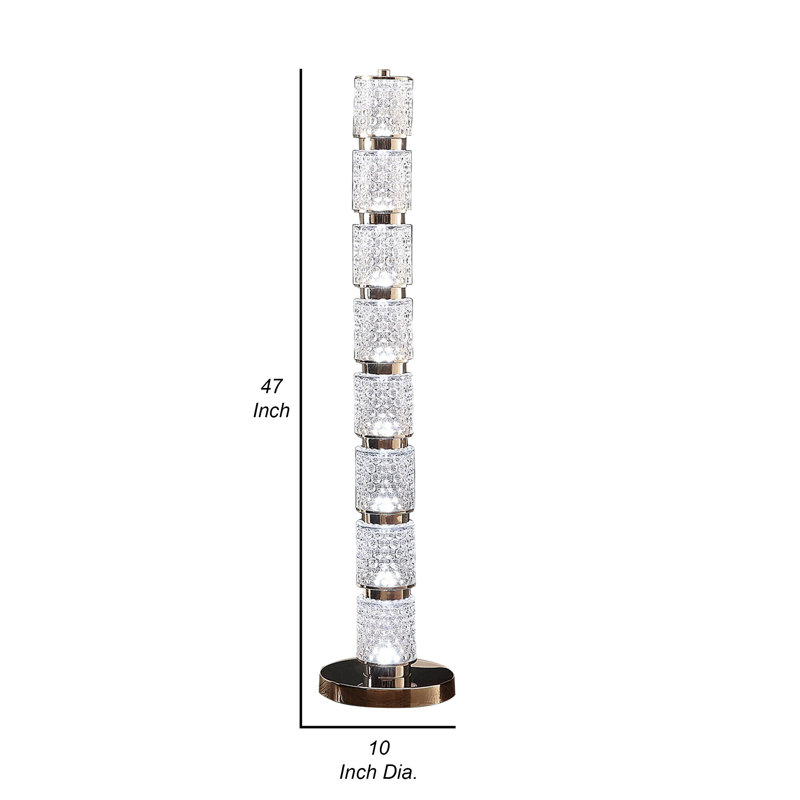 Mayleen Nickel Floor Lamp