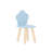 3 Piece Kids Wooden Table And Chairs Set With Cloud Shaped Backrests And Tabletop-1769396907