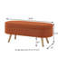 Banc de rangement avec repose-pieds ovale Luxury-1769012207