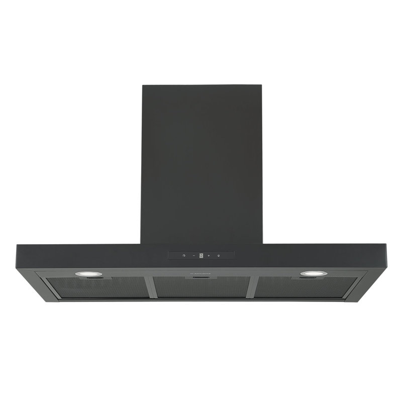 Ancona 36” 440 CFM Convertible Wall Mount Rectangular Range Hood in Matte Black