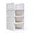 White 4-Pack Foldable Storage Box Plastic Wardrobe Storage Bin-106035933