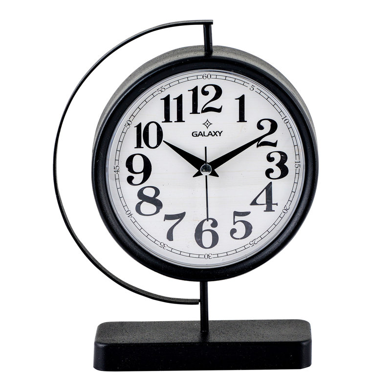Horloge décorative, Noir