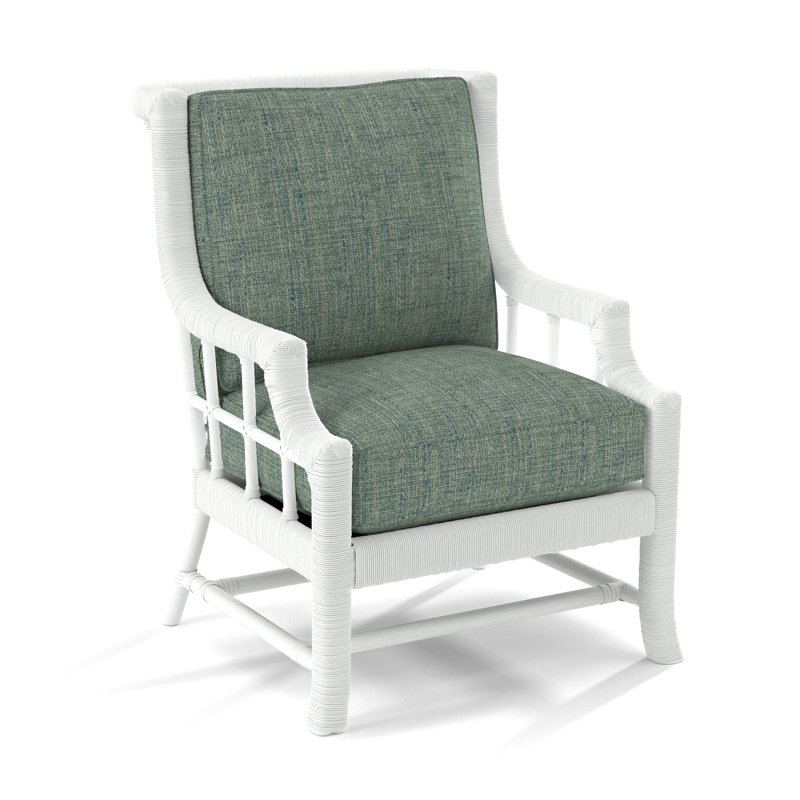 Lafayette Armchair, Frost White, White Performance Fabric; 0851-94