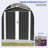 Double Door Galvanized Steel Storage Shed