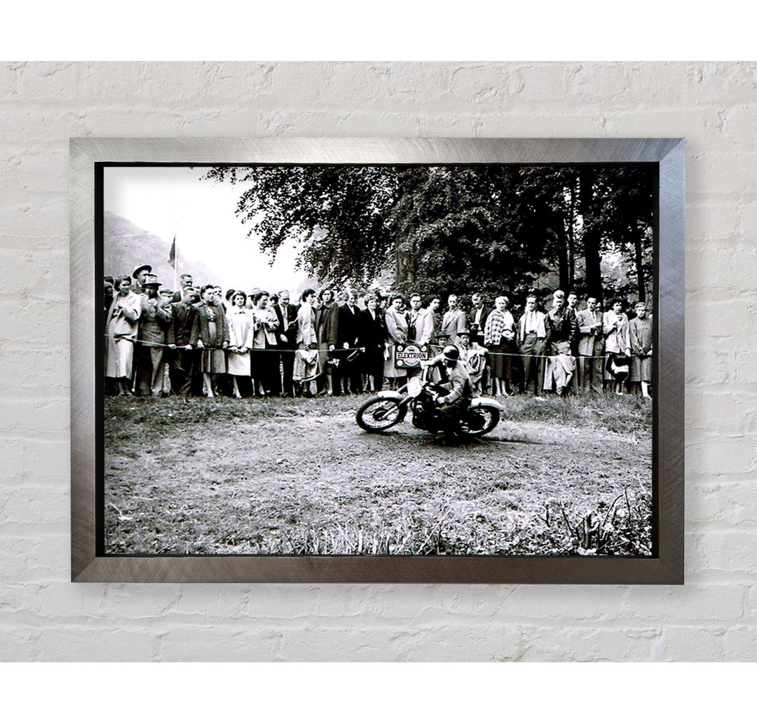 Vintage Motorcross Crowd - Druck