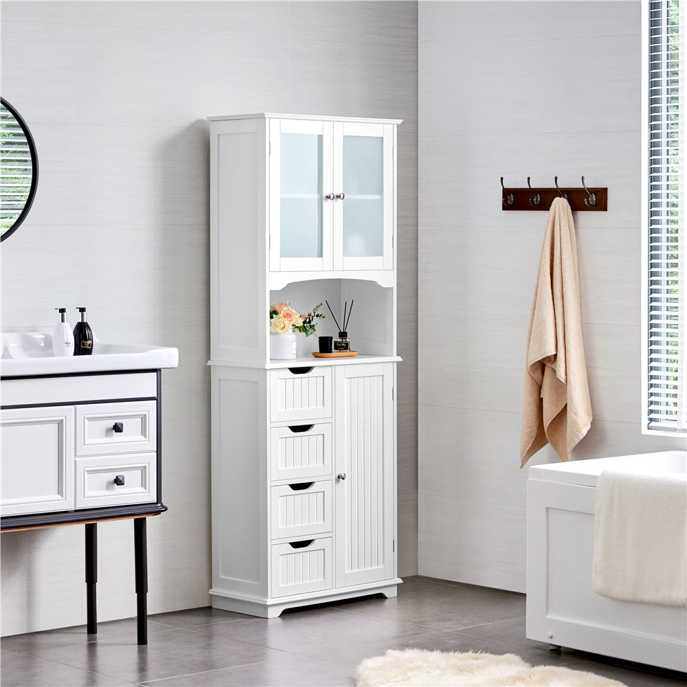 Bathroom towel cabinet discount