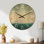 Large Scenic Wood Wall Clock – Teal Sky Horizon