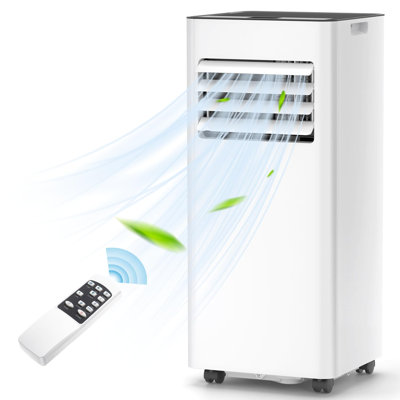 Climatiseur portatif Electactic 8000BTU, multifonction 3-en-1, télécommande avec mode minuterie 24 heures, système d'auto-évaporation, un