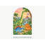 Dinosaur Headboard Wall Decal, Peel and Stick Arch Mural for Kids Room, Brontosaurus Stegosaurus and Triceratops Prehistoric Valley Scene, Toddler bed 30"W x 45"H (76 x 114 cm)-887967039