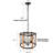 3-Light Industrial Farmhouse Drum Chandelier