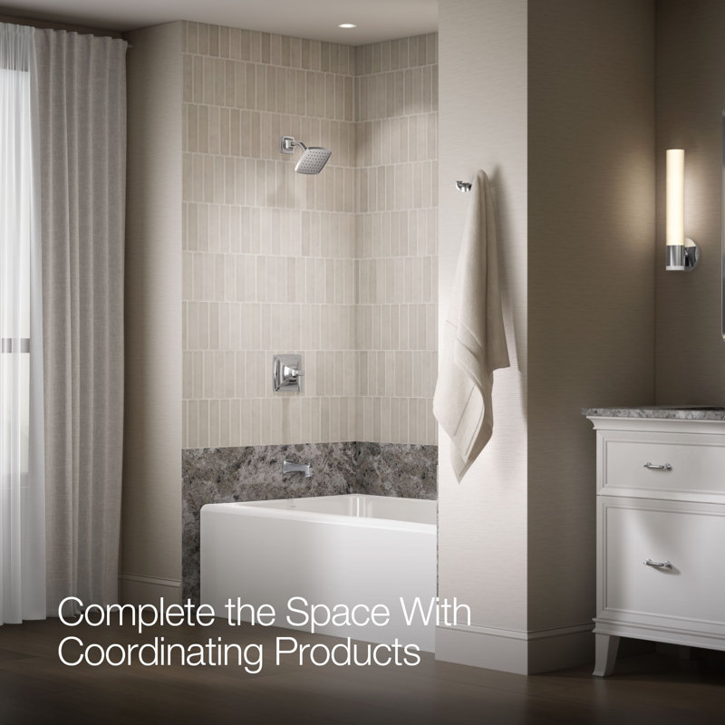 Riff Bath and Shower Faucet Trim, Polished Chrome
