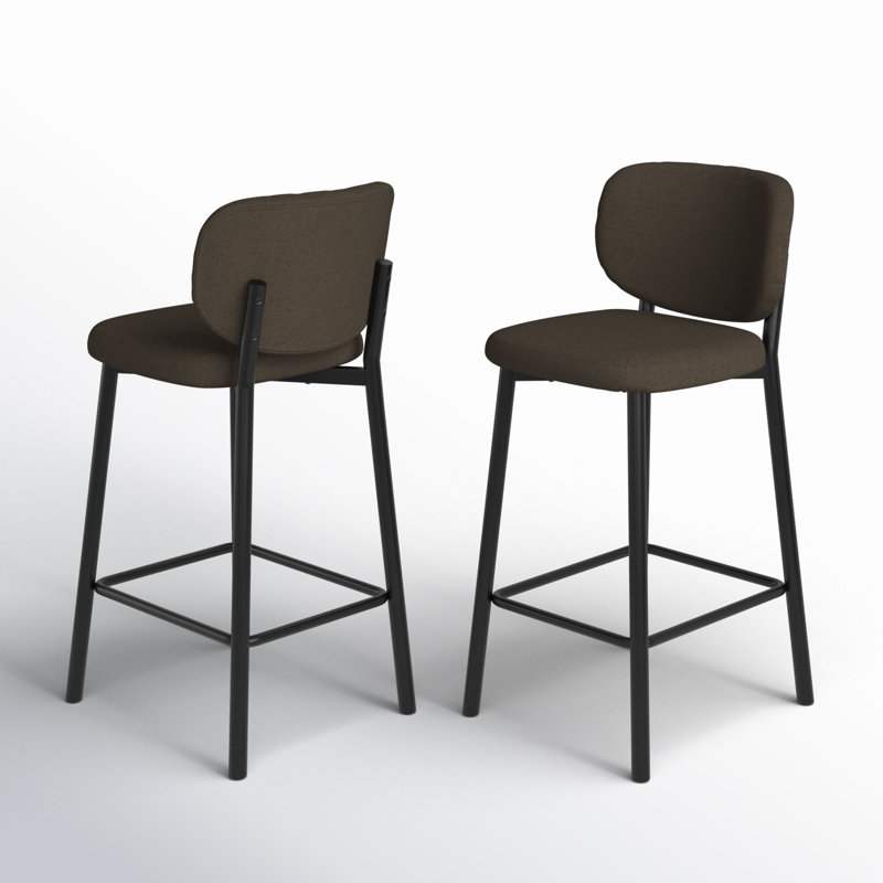 Corine Upholstered 24'' Counter Stool, Cedar