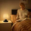 Lampe de chevet moderne à 3 températures avec abat-jour en verre fleur, lumière DEL à intensité variable pour la chambre à coucher, le salon, le bureau et la décoration intérieure