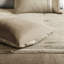 Couette King en suédine beige - 7 pièces décorative pour chambre à coucher, lavable à la machine-136237832