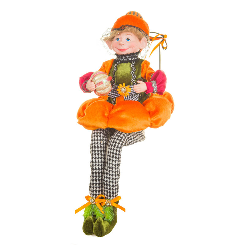 Elfe de mer orange assis
