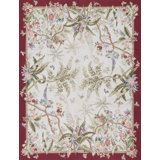Gros Point Needlepoint One-of-a-Kind 8.0 X 10.0 Hand Knotted Area Rug