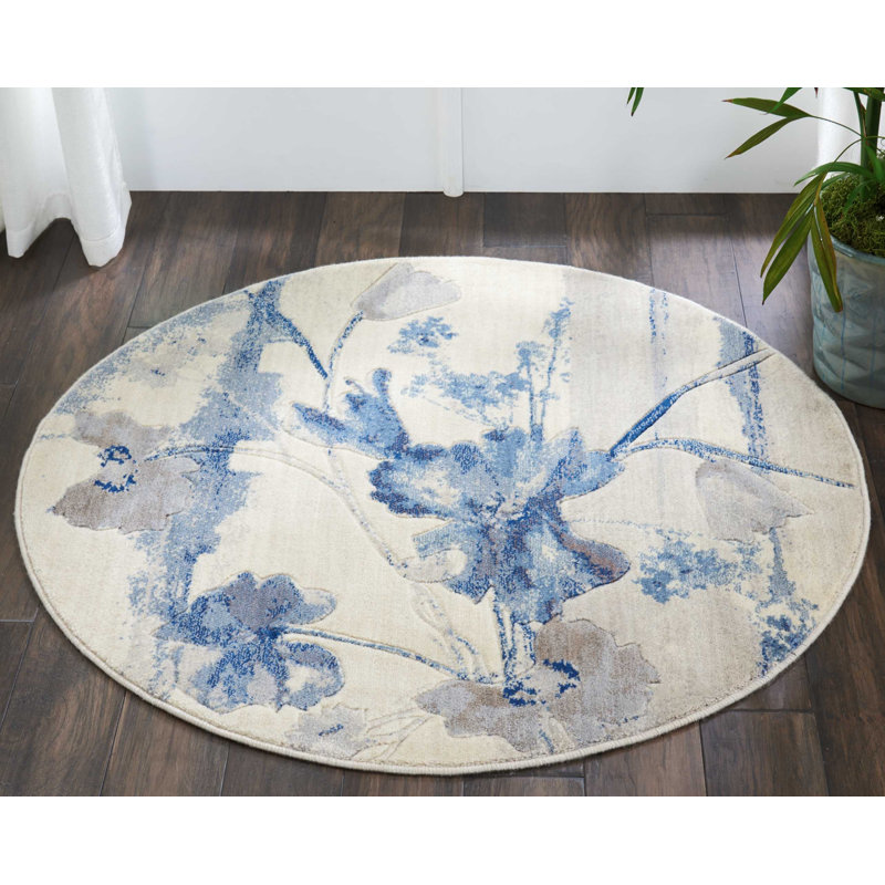 Arnim Floral Indoor Rug, Round 7'9"
