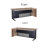 70.8 Inch Contermporary Executive Office Desk, Computer Writing Desk for Home Office, 70.8 INCH Business Furniture Workstation Stainless Steels Sturdy Frame 1.97IN Thick Desktop ( Right Side ))-261385881-261385880