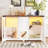 47.25" Large Cat Litter Box Enclosure With LED Light